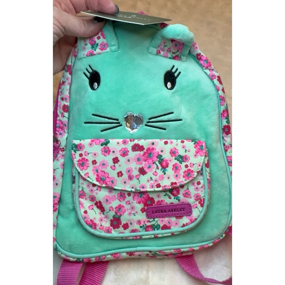 This is a brand new Laura Ashley Girls Critter Cat Kitten Mini Backpack.